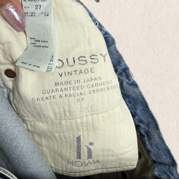 MOUSSY VINTAGE Jeans Women’s Size 27 Distressed Straight Leg 90s Japanese Denim‎ - Picture 7 of 13
